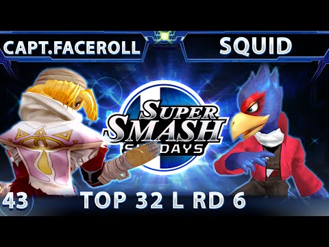 SSS 43 - Captain Faceroll (Sheik) Vs. Squid (Falco) SSBM Top 32 Losers Round 6 - Smash Melee