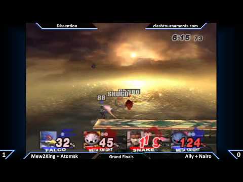 SSBB - Ally + Nairo vs Mew2King + Atomsk - Grand Finals - Dissention