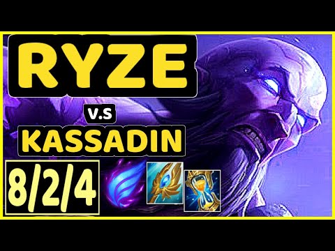 TINOWNS (RYZE) vs KASSADIN - 8/2/4 KDA MID GAMEPLAY - BR Ranked GRANDMASTER