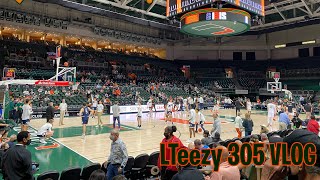 WENT TO MIAMI HURRICANES VS NOTRE DAME ACC BASKETBALL GAME | VLOG! 2022 #miamihurricanes