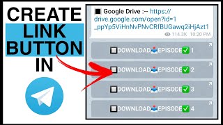 How To Create Link Button In Telegram