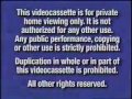 Blue FBI Warning Screens 2000 2003