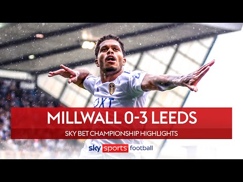 Highlights and goals: Millwall 0-3 Leeds United in EFL Championship