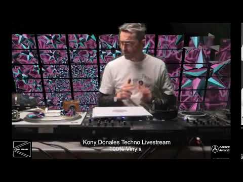 Kony Donales Techno Livestream 100% Vinyls