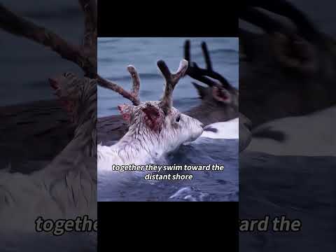 This group drove tens of thousands of reindeer into waters with temperatures near freezing.