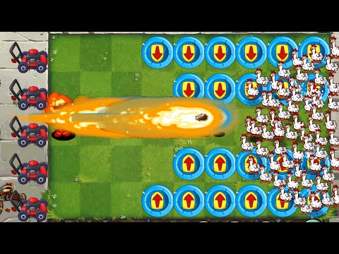 PvZ 2 Every 100 Plant Max Level vs 999 Zombie Chicken Plants vs Zombies 2