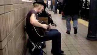 preview picture of video 'New York City Subway Blues Musician September 2006'