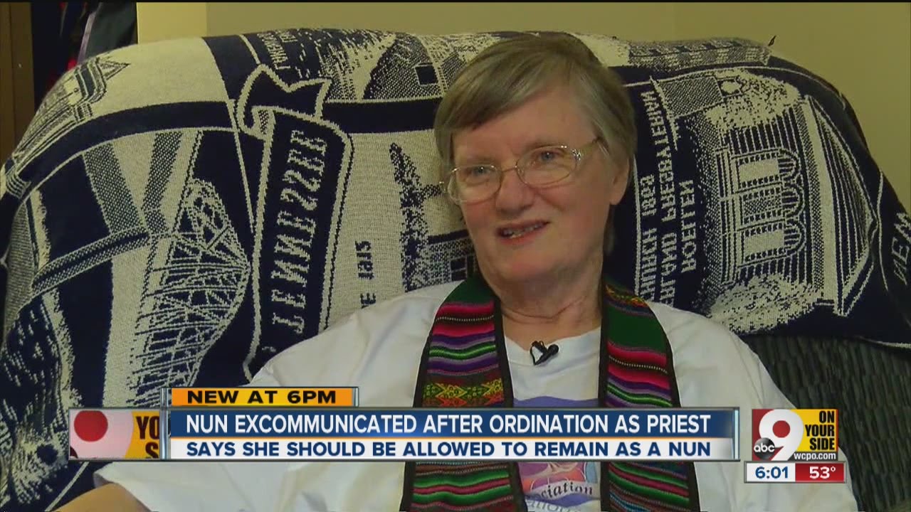 Nun excommunicated after going through priest's ordination