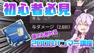 【極秘】エイムが無くても立ち回りでカバーできる！？2000ハンマーの取り方講座！！！！！【何も参考にならない(今更)】