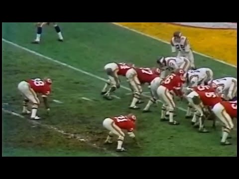 65 Toss Power Trap *IN COLOR* Super Bowl 4 Chiefs vs Vikings (4K)