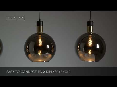 Lucide 34438/03/65 – Chandelier on a String JULIUS 3×E27/40W/230V