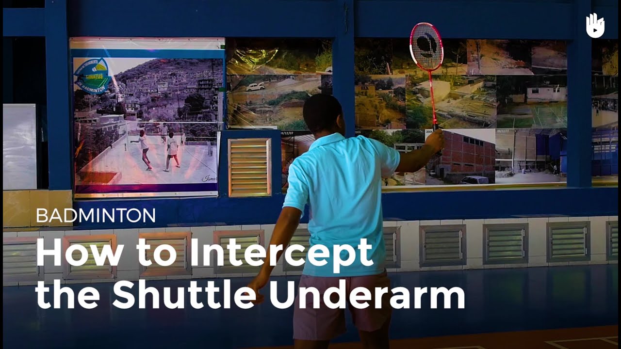 Basics Hit the Shuttlecock Underarm How to Play Badminton Sikana