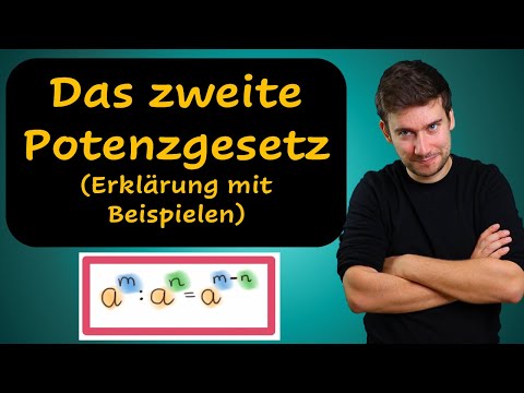 Das zweite Potenzgesetz (Erklärung mit Beispielen)