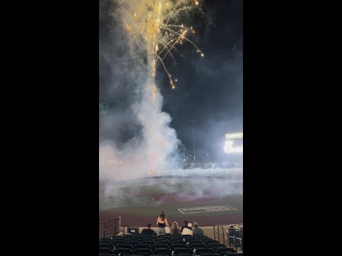 Fireworks malfunction at minor league baseball game