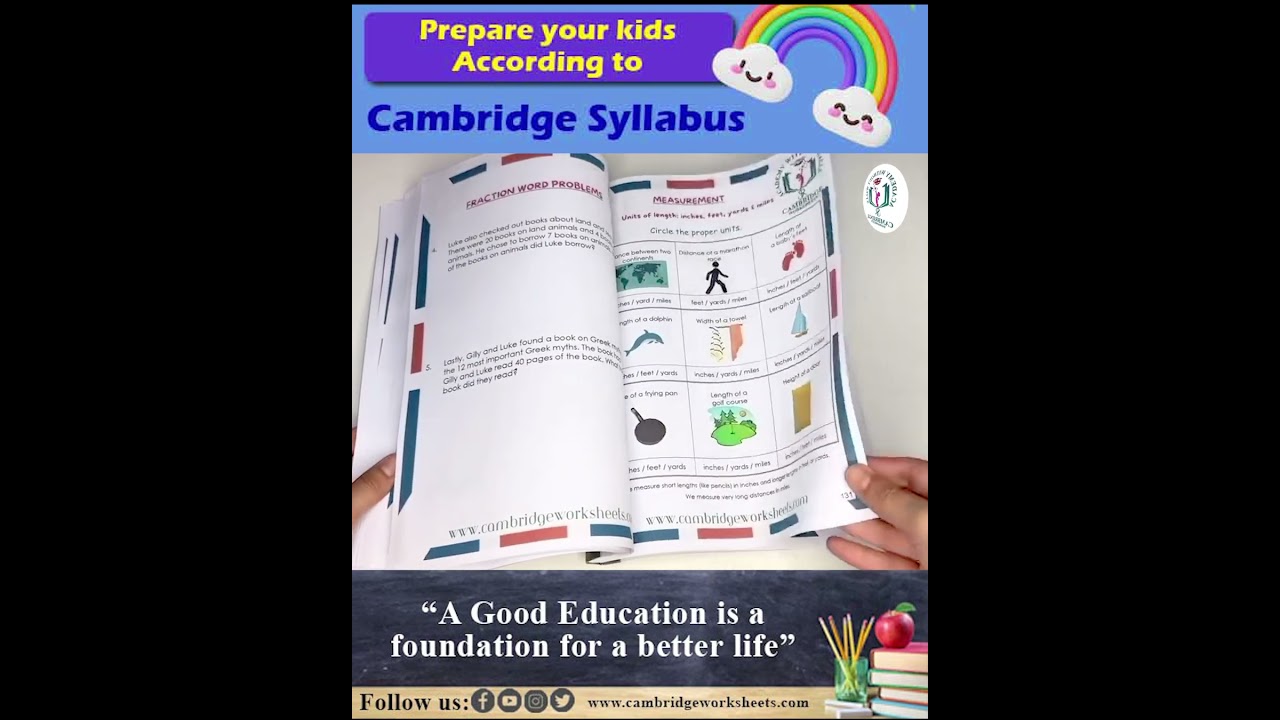 Maths worksheets for Grade 3 #cambridgeworksheets #youtubeviral #education #homeschooling #shorts