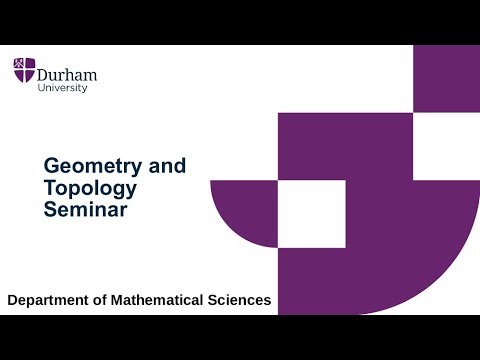 Durham Geometry and Topology Seminar 2020/10/22 - Santos Rodríguez