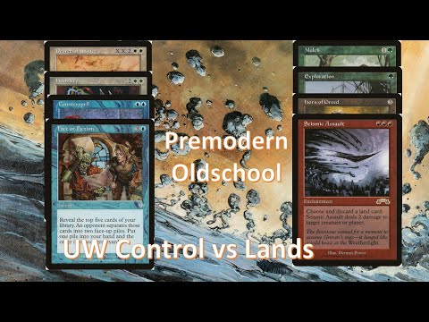 UW Control vs Lands - #premodernmtg - MTG - Oldschool