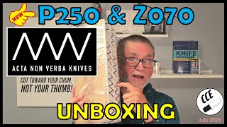 Acta Non Verba Unboxing the New Z070NEO & P250 #slipjoint & #fixedblade