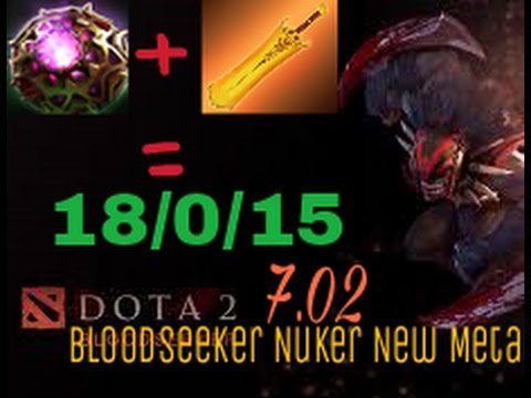 [DOTA 2] Nuker Bloodseeker - New Meta 7.02 with Radiance + octarine core!!