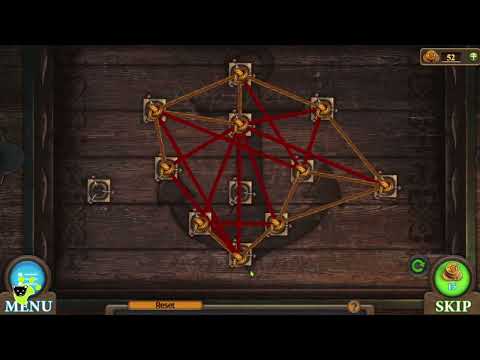 String Puzzle Variation #7 - Tricky Doors Level 2 Secluded Island (FIVE-BN GAMES)