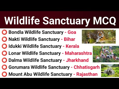 All Important Wildlife Sanctuary In India | General knowledge Important Questions For All Exams 