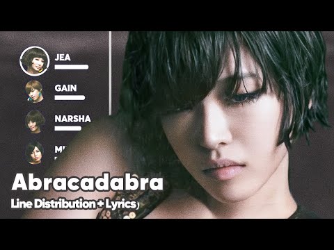 Brown Eyed Girls - Abracadabra (Line Distribution + Lyrics Karaoke) PATREON REQUESTED