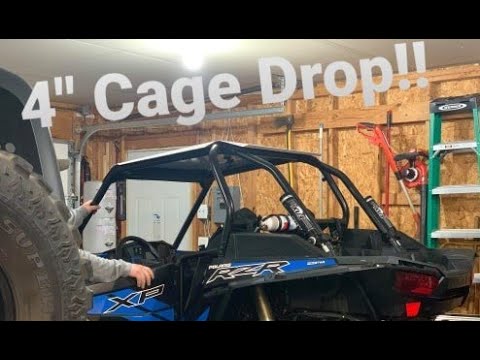 4" Cage Drop Installed on my RZR