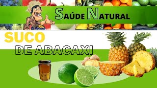 Suco com a casca do abacaxi muito fcil