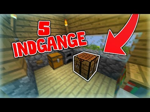 5 HEMMELIGE REDSTONE INDGANGE I MINECRAFT!!