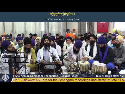 11 Bhai Parminder Singh Jee Australia Sun Morning Shepparton Dec21 Annual Akhand Keertan Smaagam