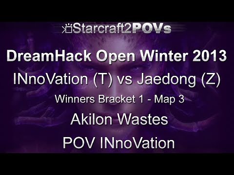 SC2 HotS - DreamHack Winter 2013 - INnoVation vs Jaedong - WBR1 - Map 3 - Akilon Wastes - INnoVation