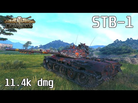 STB-1, 11.4K Damage, 5 Kills, Safe Haven - World of Tanks