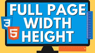 HTML Page Width and Height Settings | CSS Full Screen Size