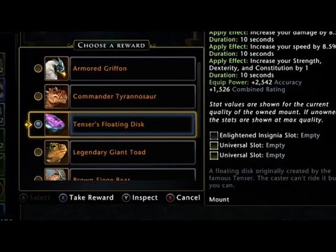 Choosing from legendary mount box | neverwinter | gameplay