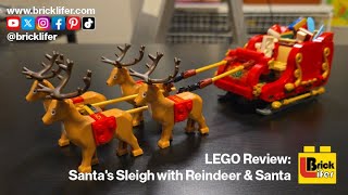 LEGO Santa's Sleigh Build: Magical Holiday Fun with Santa & His Reindeer!