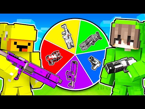 The Roulette of OP WEAPONS in Minecraft!