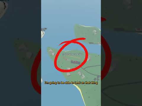 Landing the *BIGGEST* plane on the SMALLEST runway in PTFS #shorts