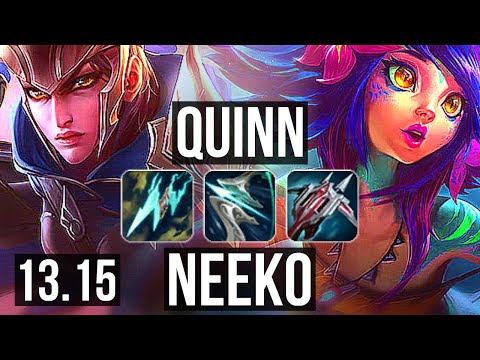 QUINN vs NEEKO (MID) | 70% winrate, 6 solo kills, Legendary, 17/4/10 | KR Master | 13.15