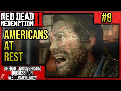 Red Dead Redemption 2: First Person Mode No HUD Walkthrough Part 8 "Americans at Rest" w/Commentary