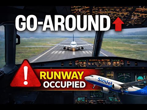 GO-Around in A320 - Runway Not Clear