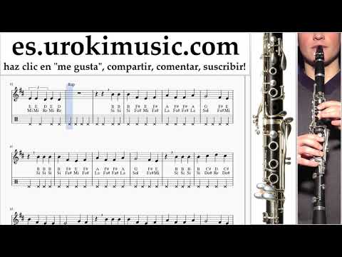 Como Tocar Clarinete Marshmello & Anne-Marie - FRIENDS Tablatura um-i927