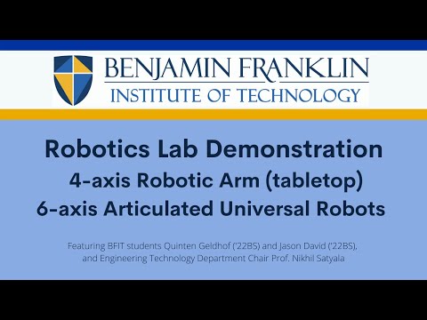BFIT Robotics Lab Demonstrations