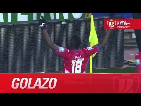 Buen gol de volea de Córdoba (1-0) en el Granada CF - Córdoba CF - HD Copa del Rey