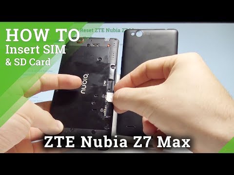 How to Insert SIM and SD Card on ZTE Nubia Z7 Max - Set Up SIM & SD |HardReset.Info