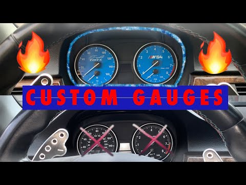 CUSTOM COLOR GAUGES [E9X OEM FITMENT]