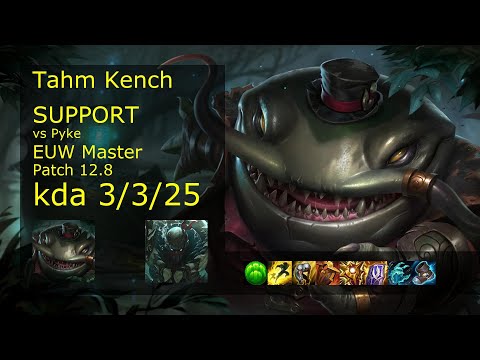 Rank 4 EUW Tahm Kench Support: Tahm Kench vs Pyke