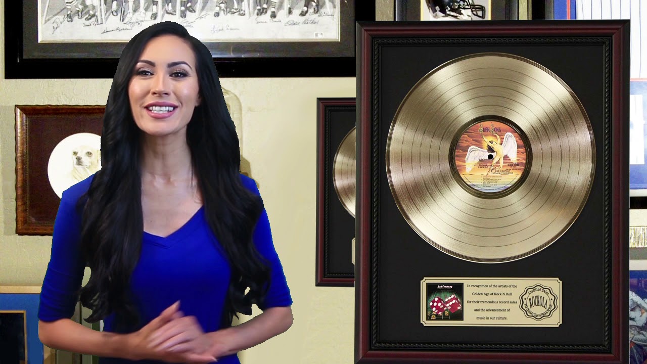 Award Quality Gold LP Display with Picture