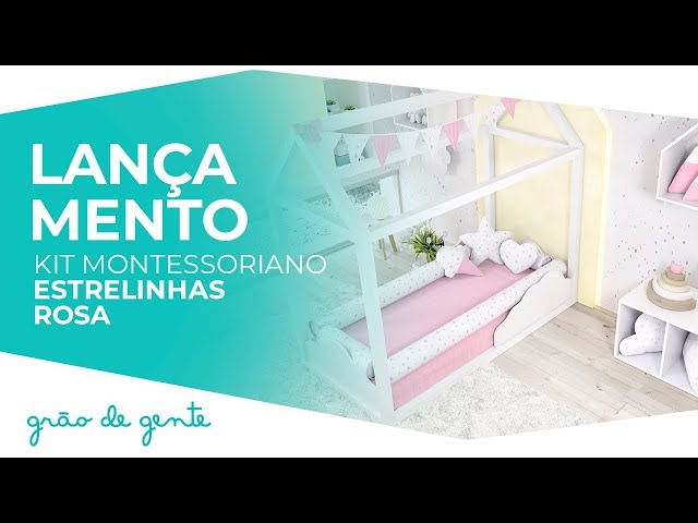 Kit Montessoriano Estrelinhas Rosa – Grão de Gente