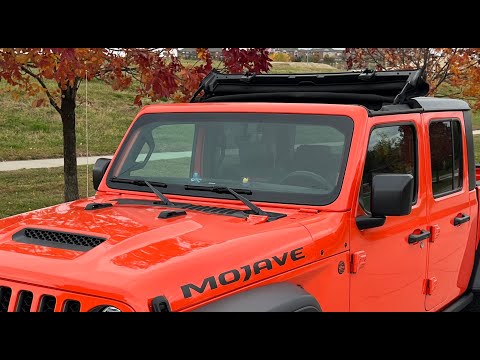 Punk'N Mojave #2 Bestop Sunrider best Jeep accessory mod! How to convert a Gladiator HARD top 2 soft