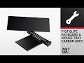 Next Level Racing F-GT Elite Keyboard and Mouse Tray Carbon Grey Instructional Video